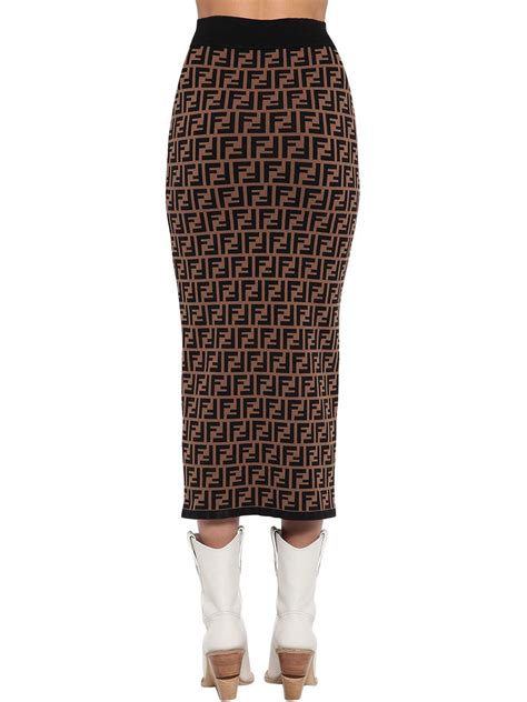 fendi logo skirt and top|fendi logo dress price.